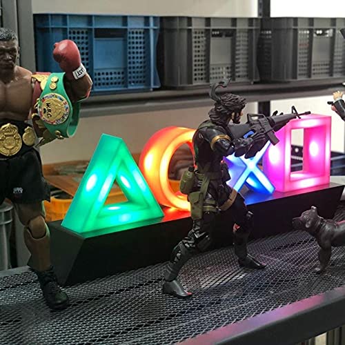 Led Table Lamp Playstation Symbols - Music - Controlled Decorative Lamp For Gaming Bedroom