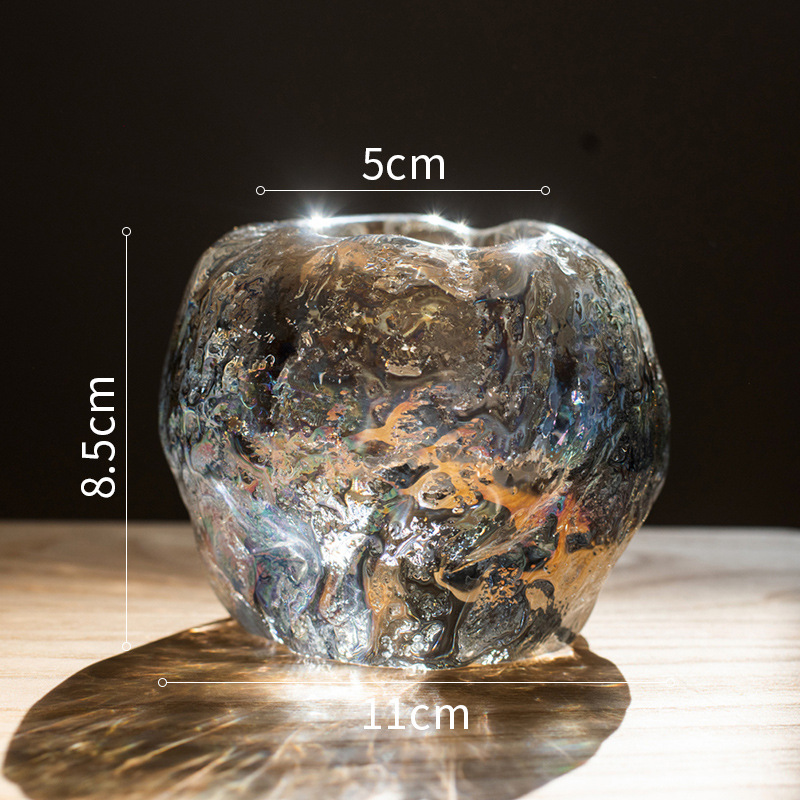 Glass Tealight Holder - Decorative Candle Holder Made Of Clear Glass For Cosy Lighting