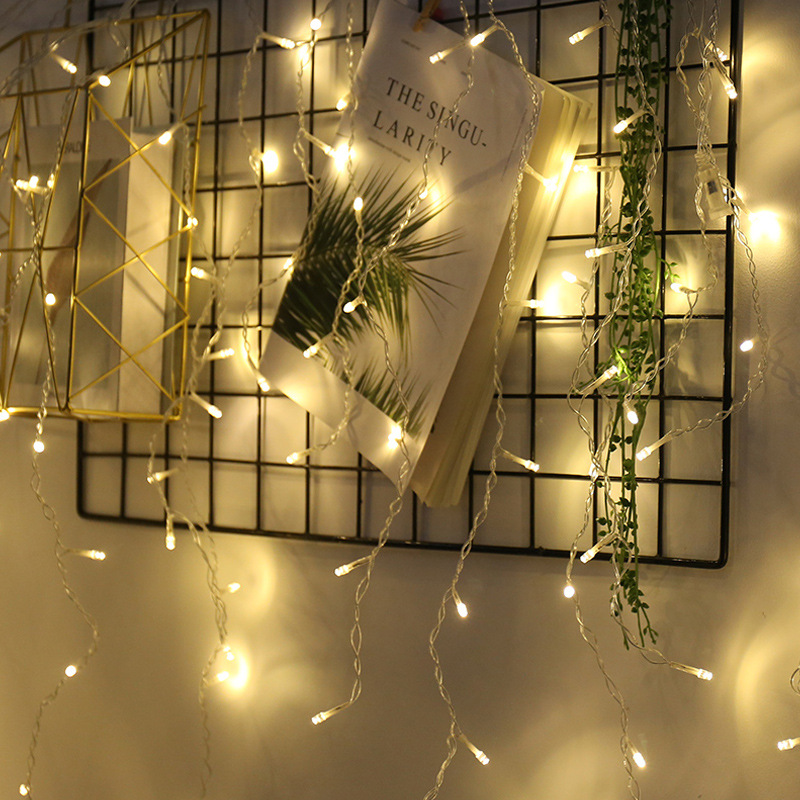 Led Starry Sky Icicle Fairy Lights - Decorative Light Curtains For Christmas And Garden