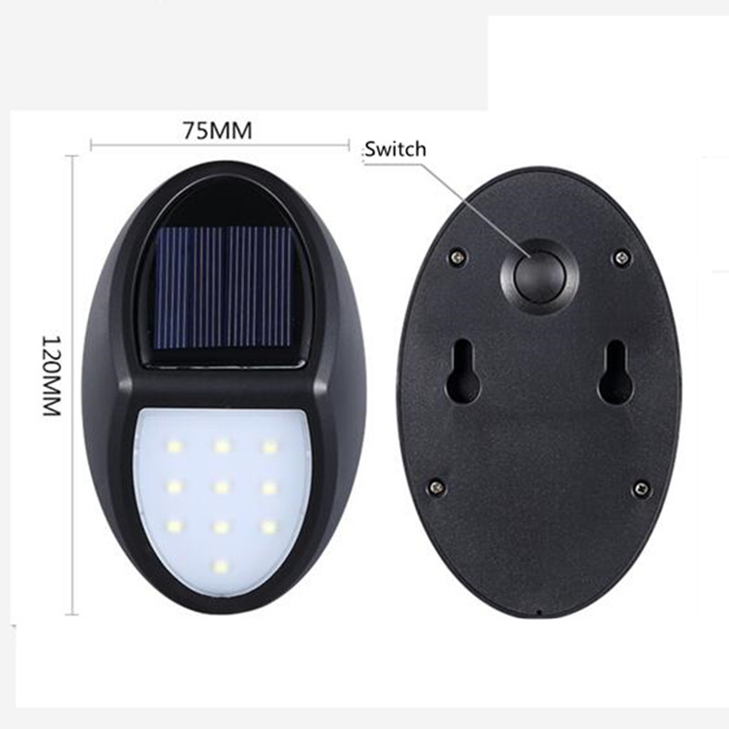 Solar Led Wall Lamp For Outdoors - Weatherproof Energy - Saving And With Motion Detector