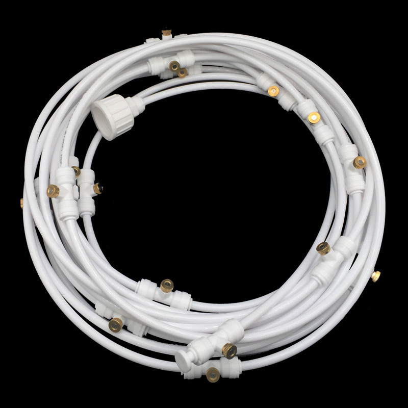 Spray Irrigation System - Water Hose with Spray Nozzles for Cooling Refreshment in the Garden