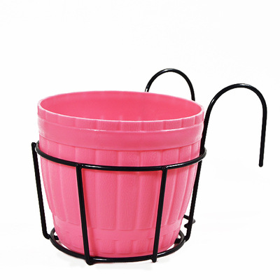 Practical Planter Holder with Sturdy Metal Frame for Balconies and Patios