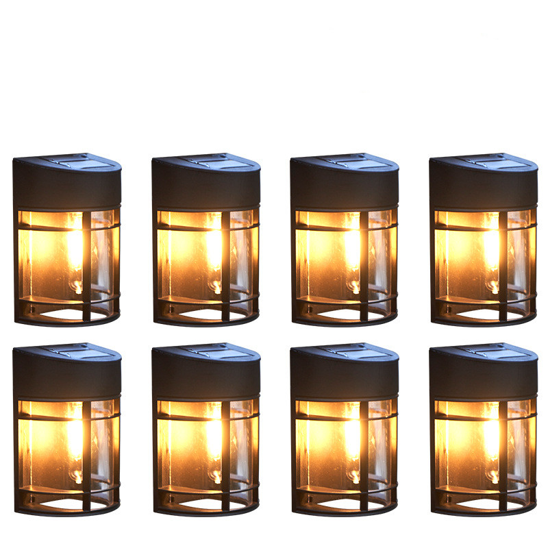 Outdoor Wall Light With Glass And Grille - Led Garden Lighting Weatherproof For Patio Balcony