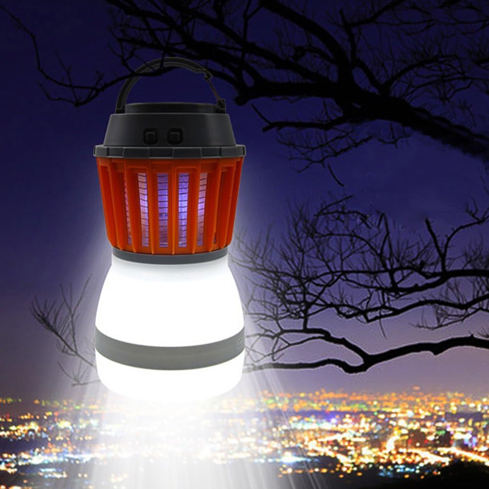 Solar Led Mosquito Lamp With Integrated Lantern - Effective Insect Protection And Lighting For The Garden And Camping