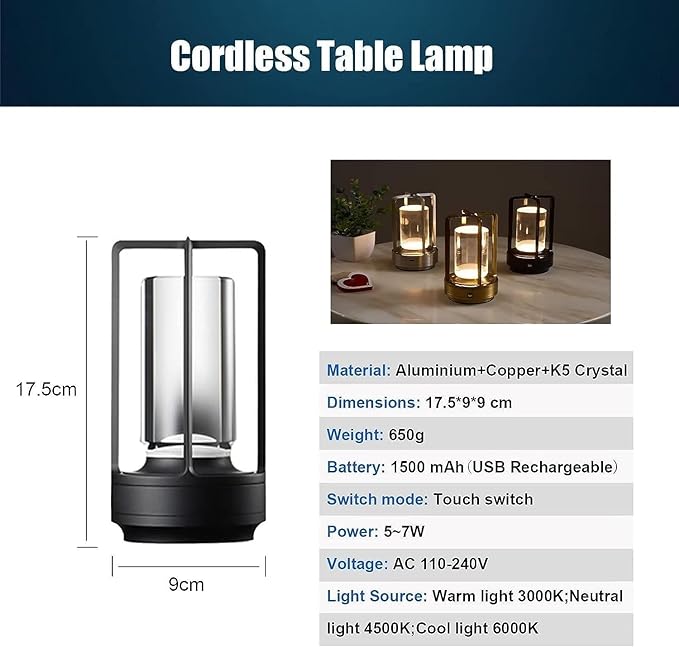 Retro Metal Table Lamp
