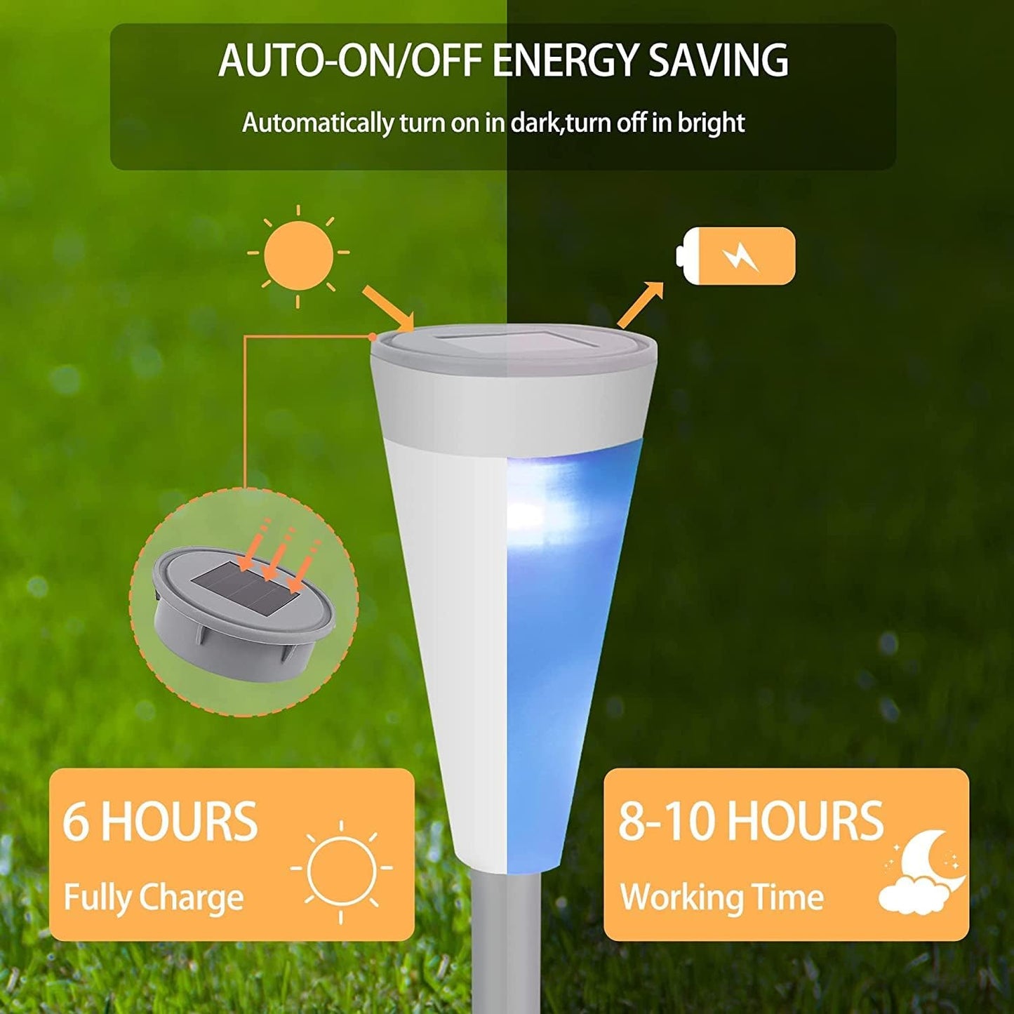 Solar Led Garden Light With Colour Change - Decorative Outdoor Lighting For Flower Beds And Paths