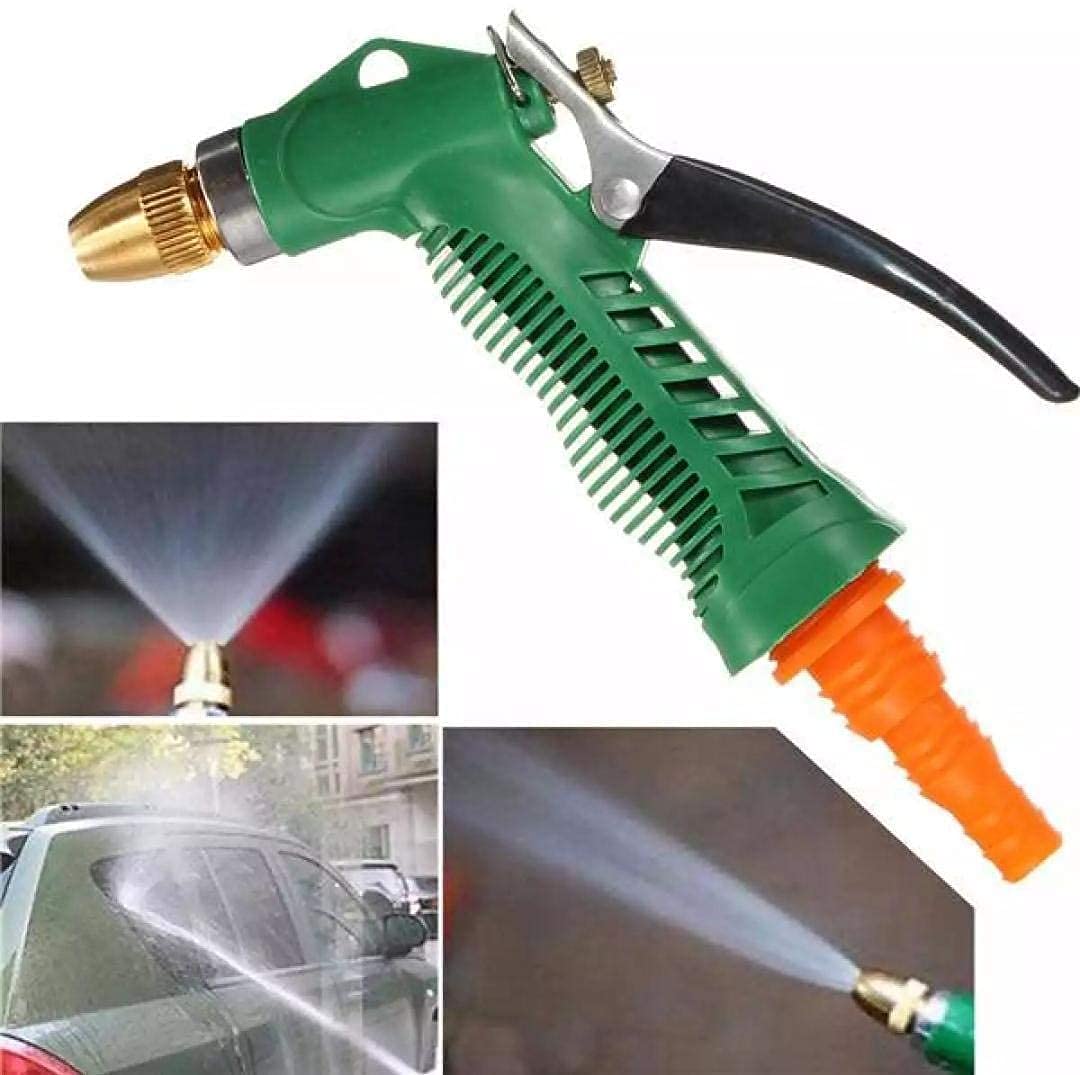 Adjustable High - Pressure Garden Hose Gun with Copper Head