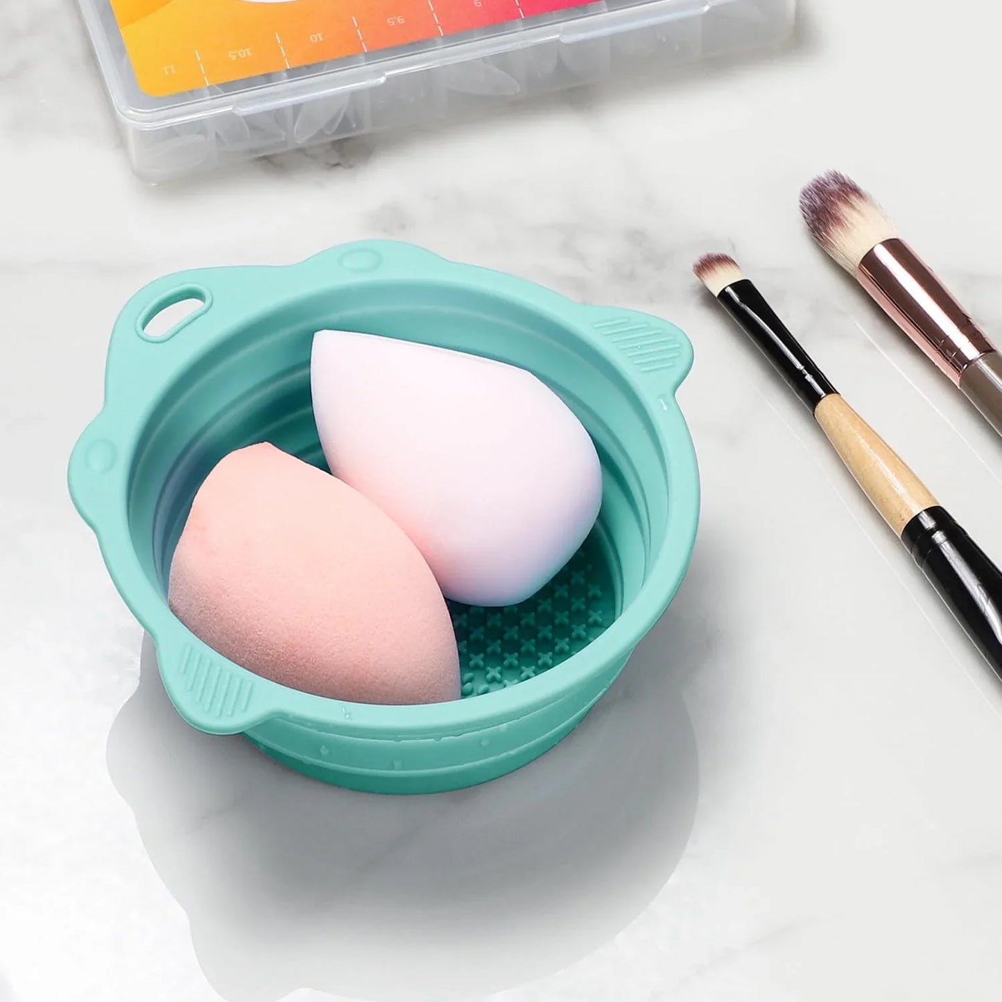 Foldable Silicone Brush Cleaning Bowl
