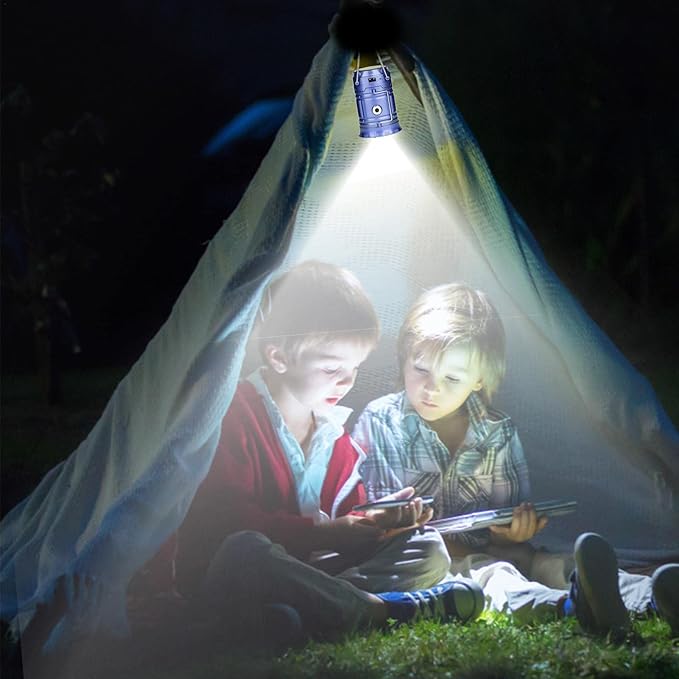 Solar Camping Lamp With Usb Charging - Portable Led Lantern For Outdoor Activities And Emergencies