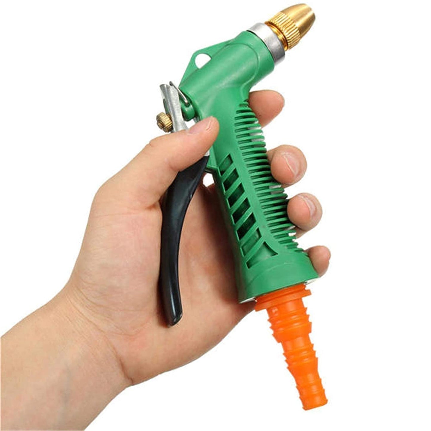 Adjustable High - Pressure Garden Hose Gun with Copper Head