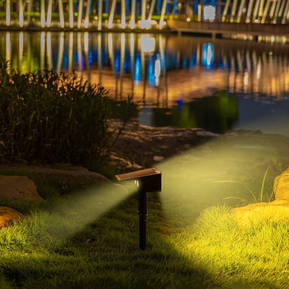 Solar Led Spotlight - Outdoor Lighting With Solar Panel For Garden And Paths