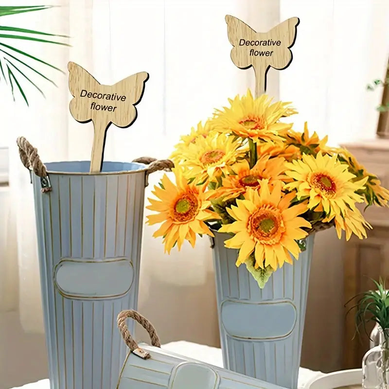 Wooden Plant Labels for Garden and Balcony - Rewritable Labels for Herbs and Plants