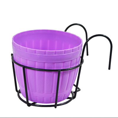 Practical Planter Holder with Sturdy Metal Frame for Balconies and Patios