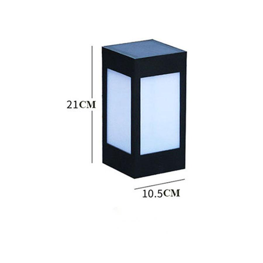 Solar Led Garden Lantern In Square Design - Decorative Outdoor Lighting For Paths And Patios