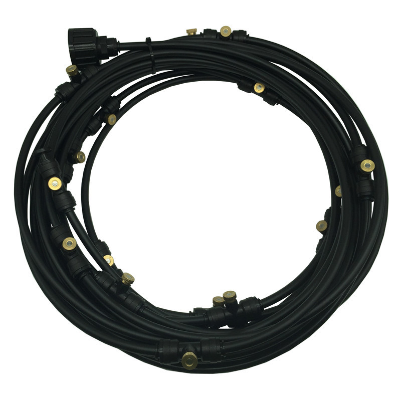 Spray Irrigation System - Water Hose with Spray Nozzles for Cooling Refreshment in the Garden