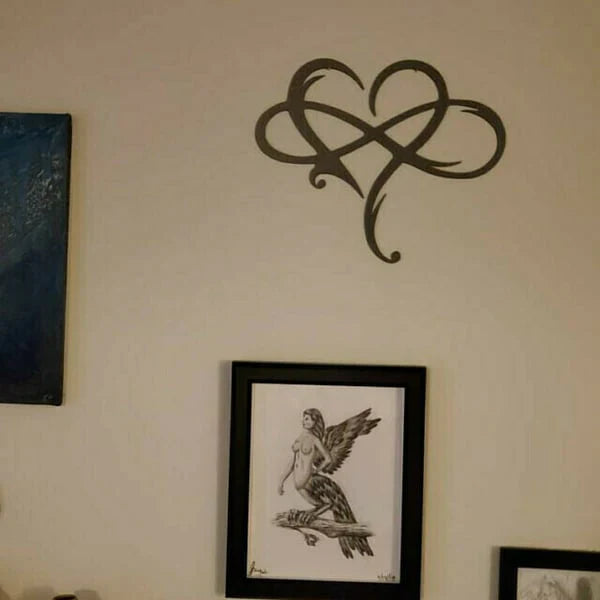 Iron Wall Decoration with Infinity Heart