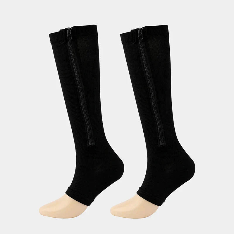 Comfortable Compression Socks with Zipper
