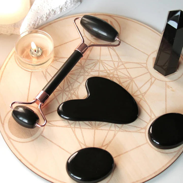 Instant Glow Gua Sha & Jade Roller Set | For Radiant Skin and Natural Relaxation