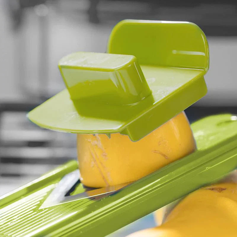 12 - In-1 Multifunctional Vegetable Slicer with Interchangeable Blades and Collection Container