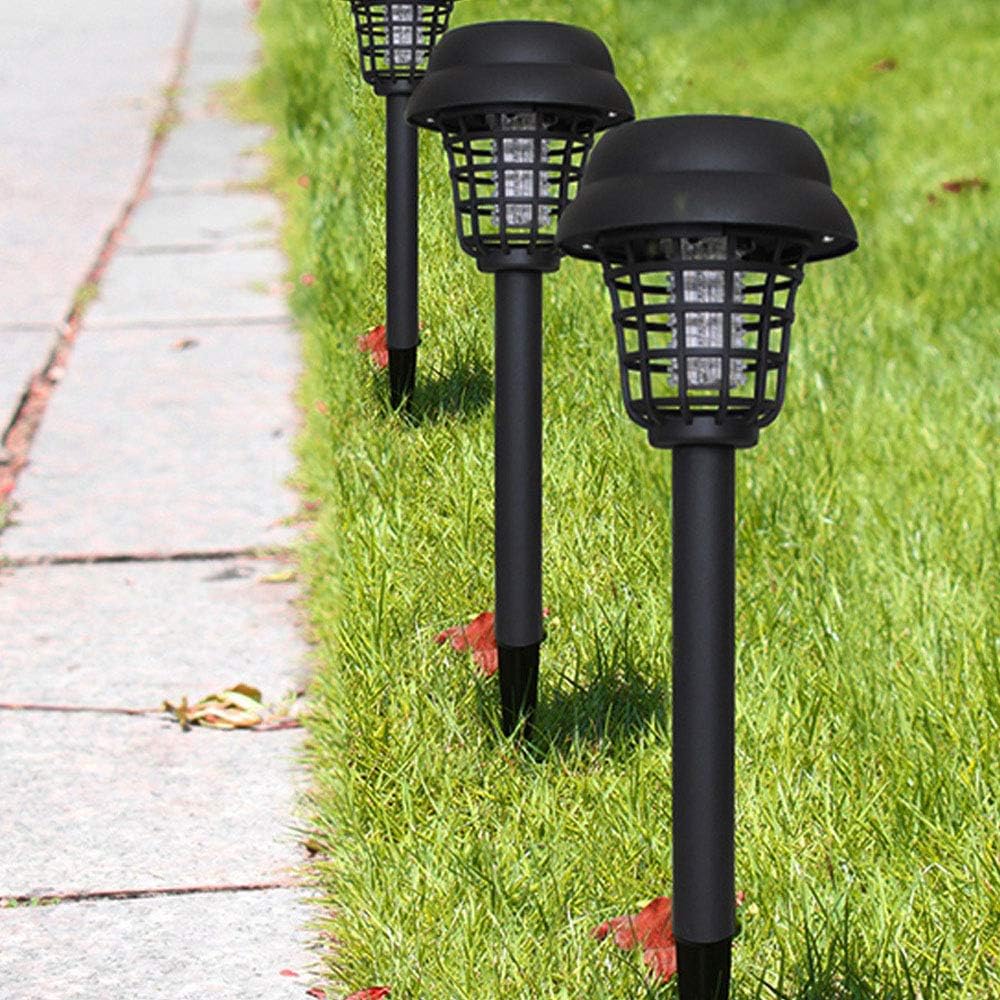 Solar Insect Killer With Led Light - Waterproof Garden Light For Mosquito Repellent