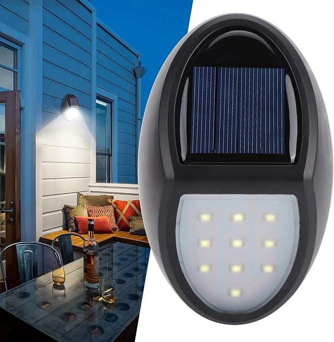 Solar Led Wall Lamp For Outdoors - Weatherproof Energy - Saving And With Motion Detector
