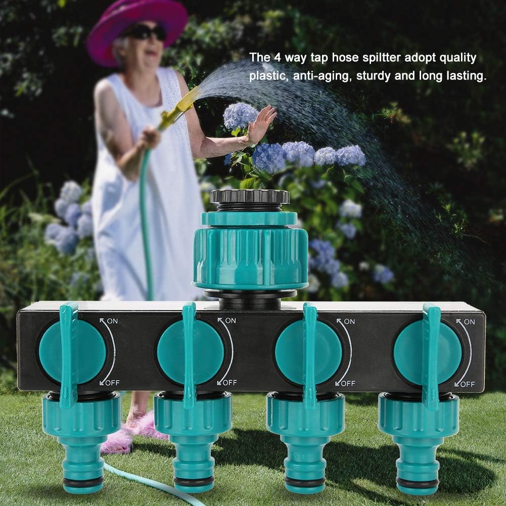 Universal 4 - Way Garden Hose Distributor - Adjustable Tap Distributor