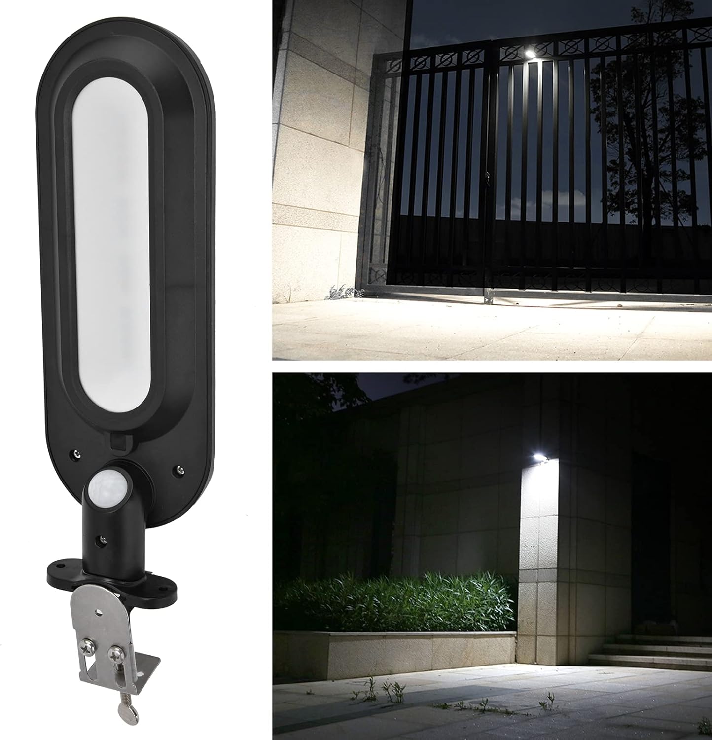 Solar Wall Light With Motion Detector - LED Outdoor Lighting For Garden & Patio