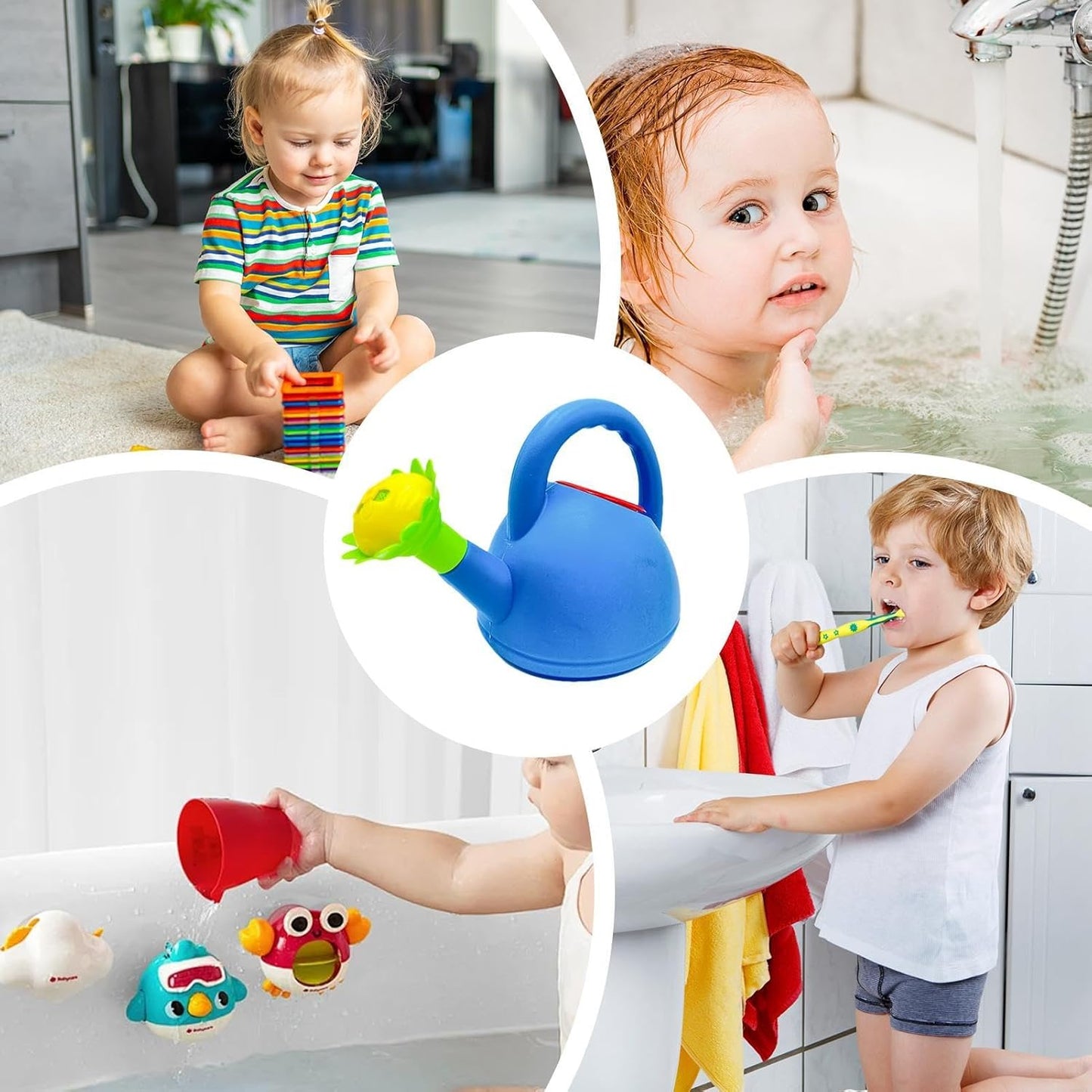 Children 's Watering Can with Flower Mouth - Colourful Plastic Watering Can for Little Gardeners