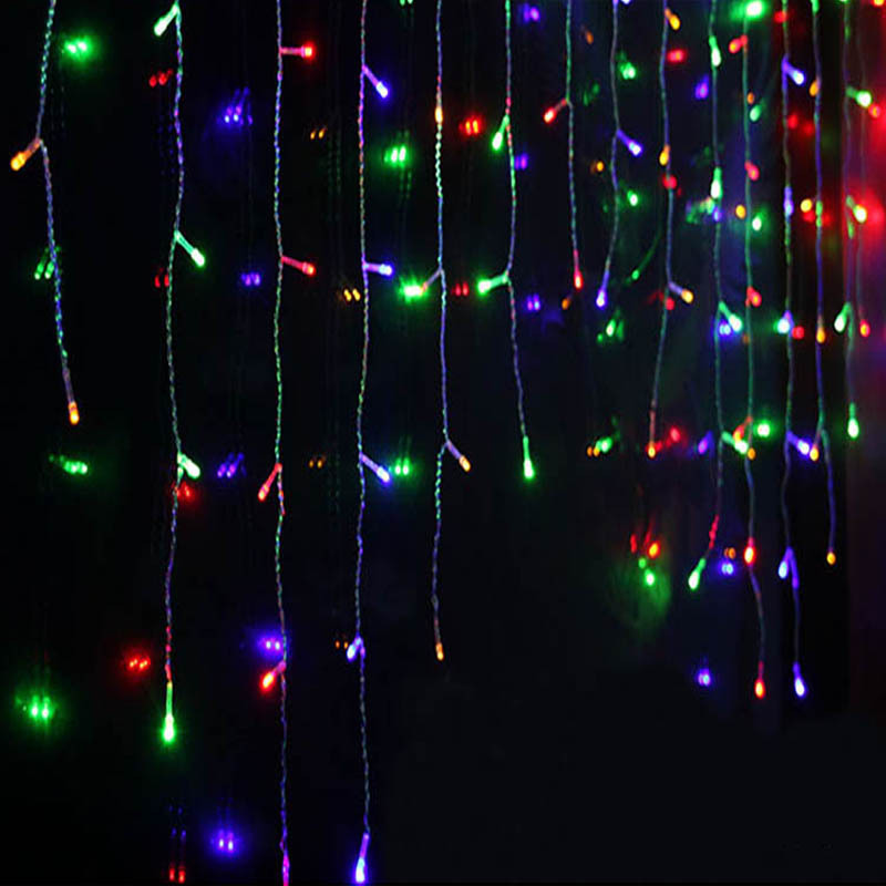 Led Starry Sky Icicle Fairy Lights - Decorative Light Curtains For Christmas And Garden