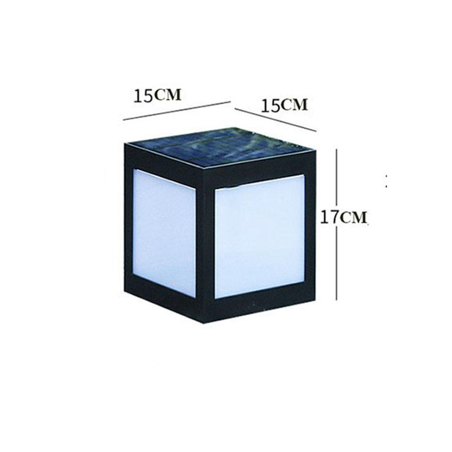 Solar Led Garden Lantern In Square Design - Decorative Outdoor Lighting For Paths And Patios