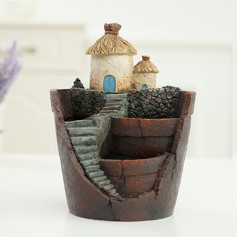 Succulent Decorative Flower Pot for Mini Garden - Bonsai Plant Pot for Micro Landscape and Garden