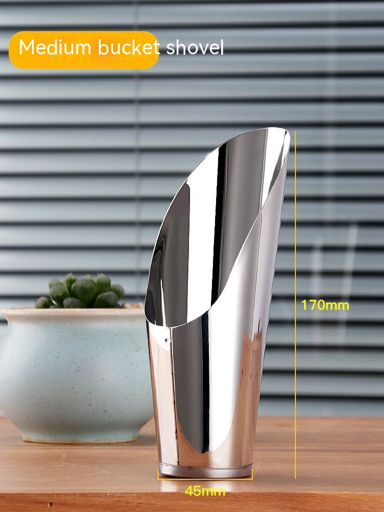 Stainless Steel Shovel for Potting Soil - Robust Planting Shovel for Garden and Balcony