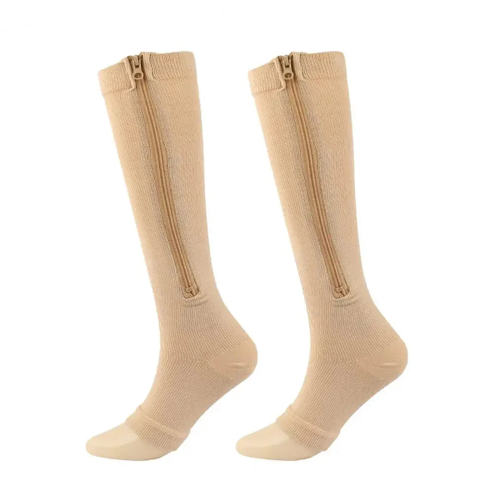 Comfortable Compression Socks with Zipper