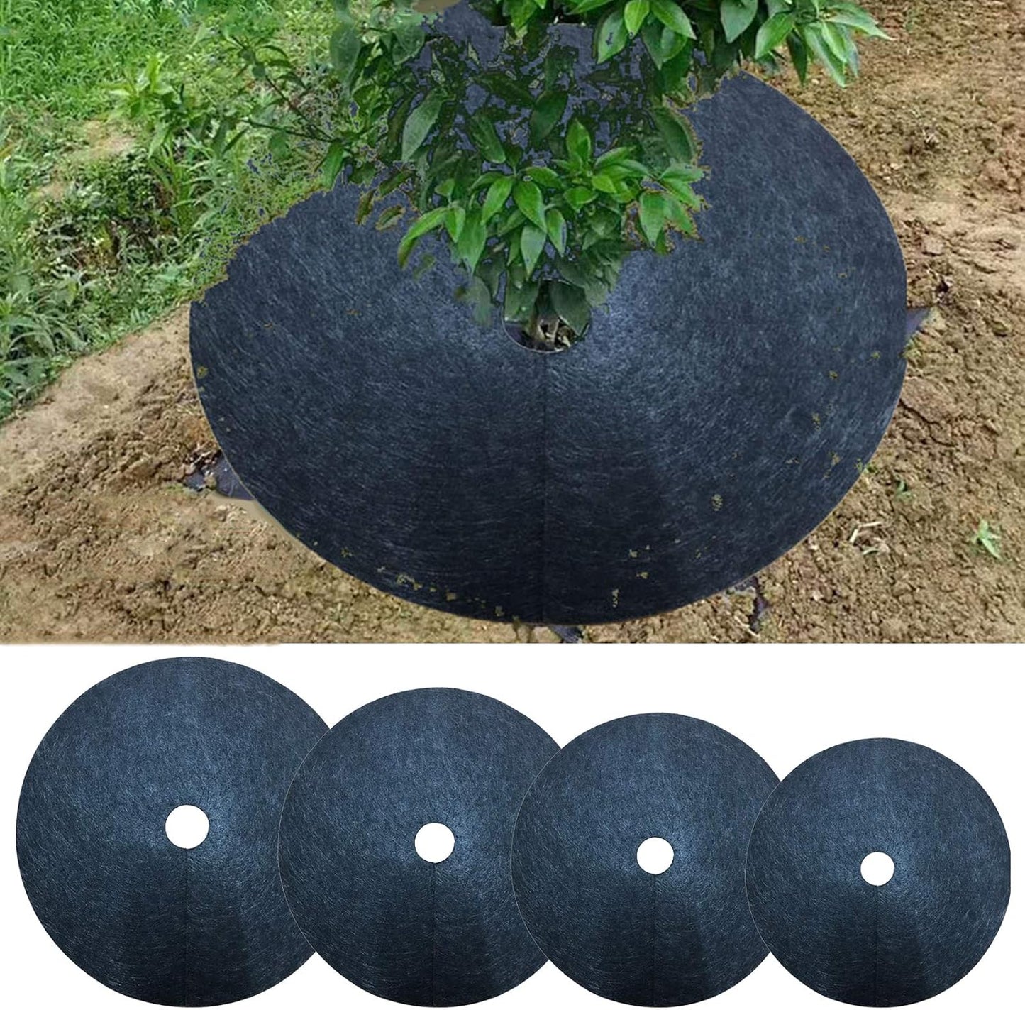 Weed Fleece Tree Disc - Breathable Root Protection Mat for Garden and Plants