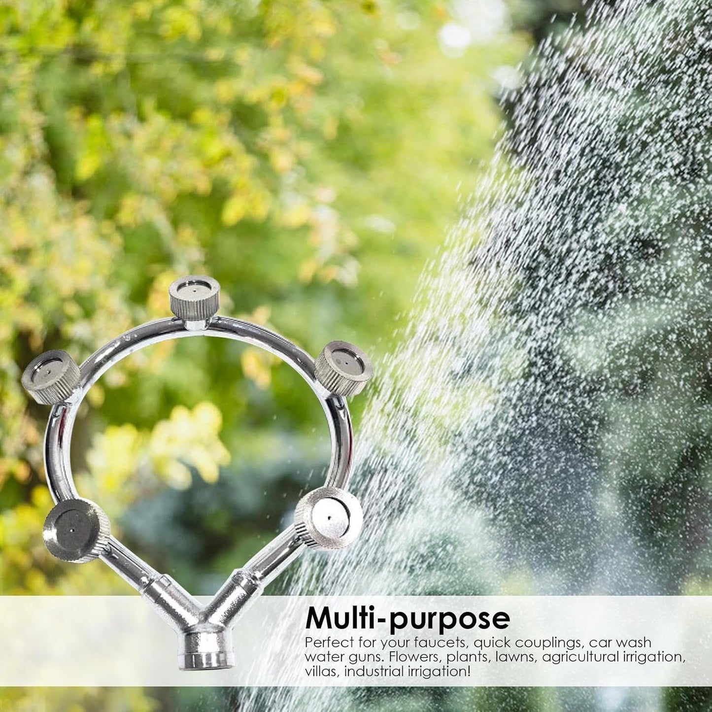 High Pressure Stainless Steel Ring Multi - Nozzle Nozzle - Efficient Spray Attachment for Garden Irrigation