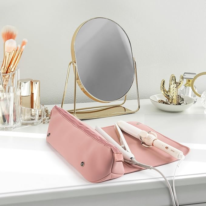 2-in-1 Hair Tool Travel Bag & Heat-Resistant Pad