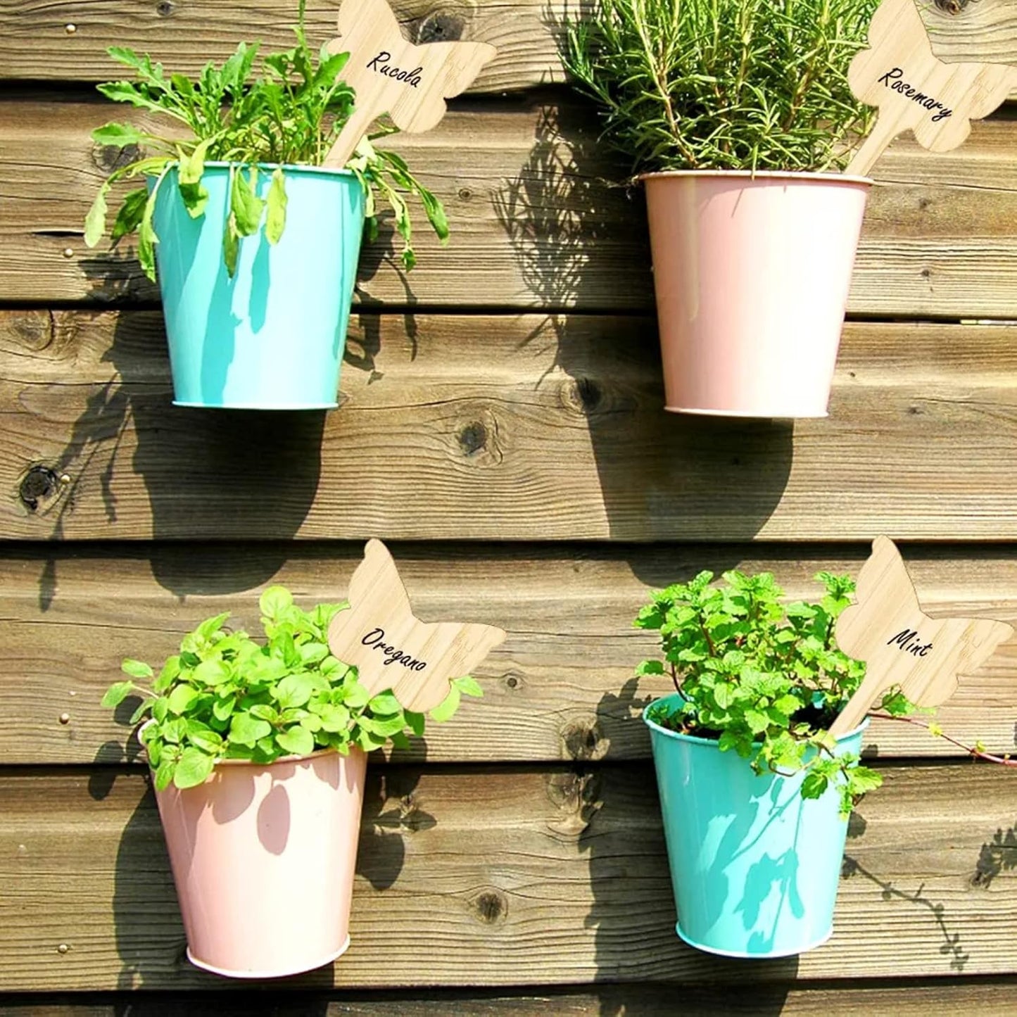 Wooden Plant Labels for Garden and Balcony - Rewritable Labels for Herbs and Plants