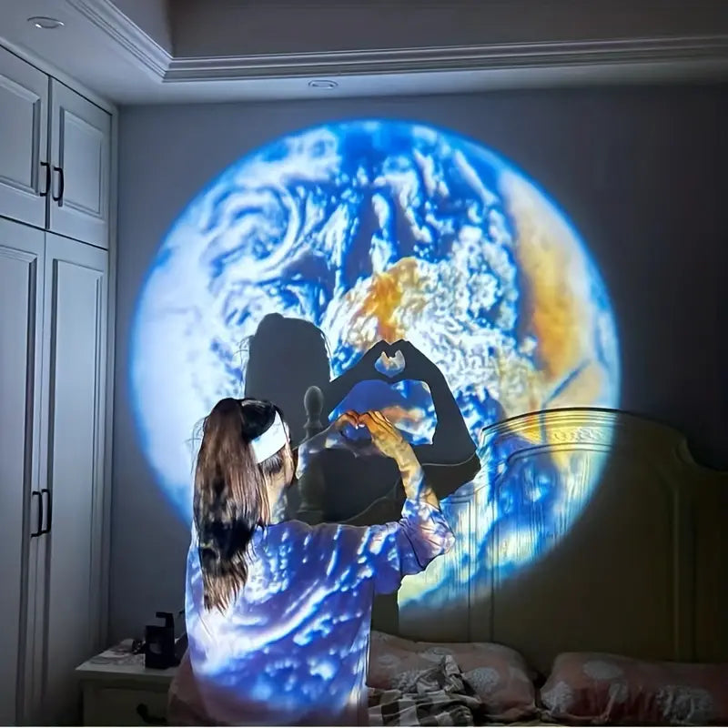 Earth and Moon Projection Lamp - Atmospheric Ceiling Lighting for Your Home