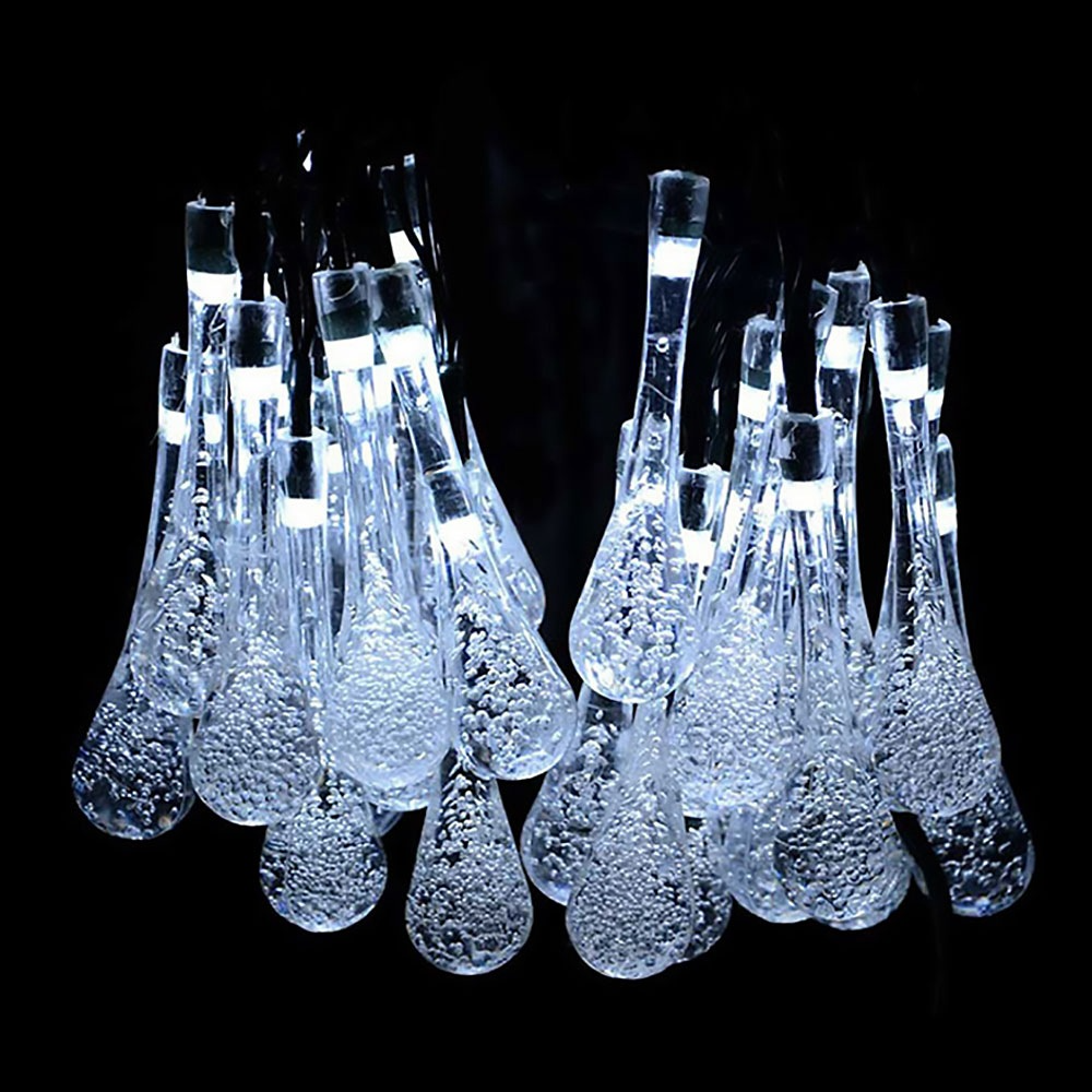 Solar Led Fairy Lights - Colourful Drop Lights For Garden Patio And Decoration