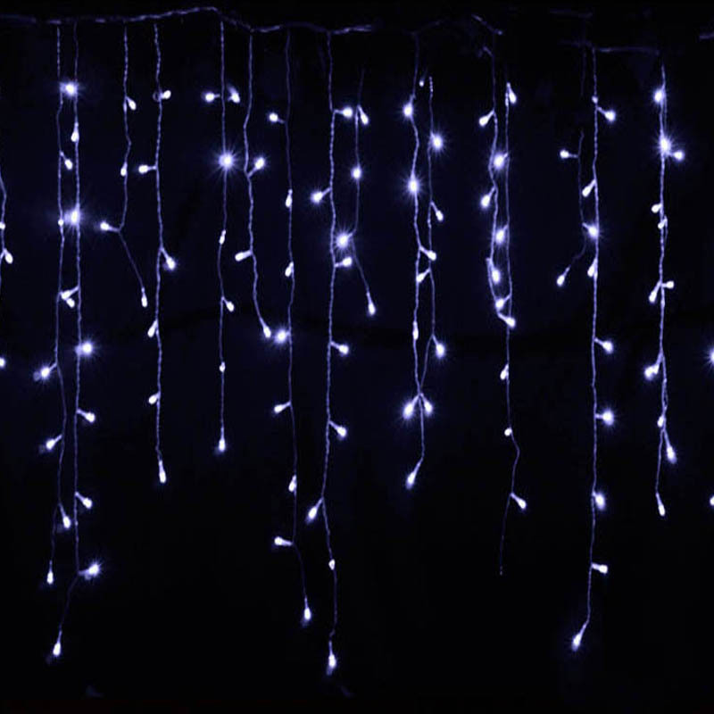 Led Starry Sky Icicle Fairy Lights - Decorative Light Curtains For Christmas And Garden