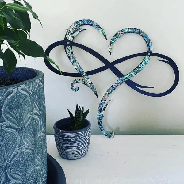 Iron Wall Decoration with Infinity Heart