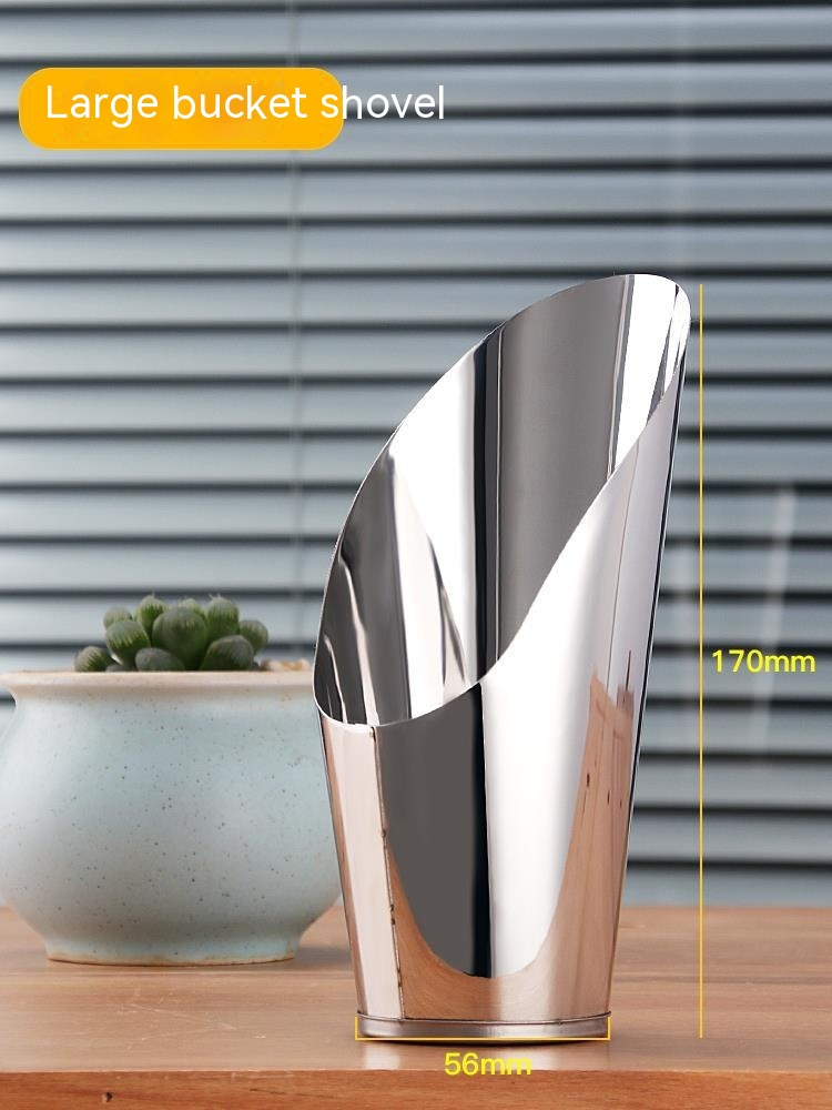 Stainless Steel Shovel for Potting Soil - Robust Planting Shovel for Garden and Balcony