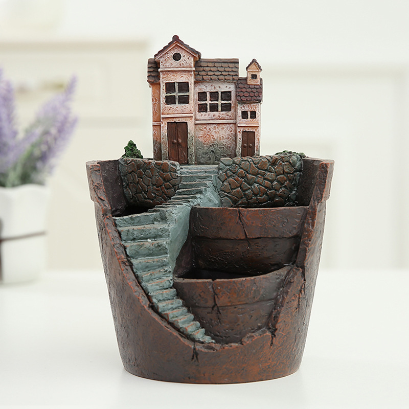 Succulent Decorative Flower Pot for Mini Garden - Bonsai Plant Pot for Micro Landscape and Garden
