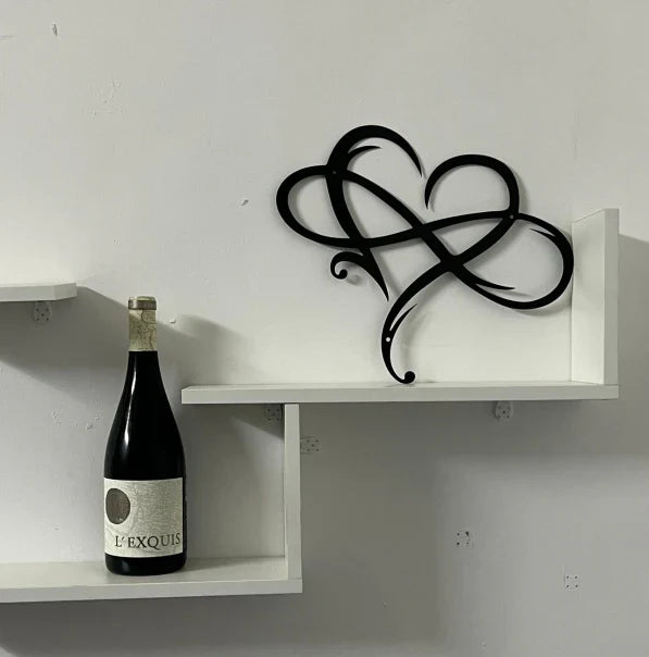 Iron Wall Decoration with Infinity Heart