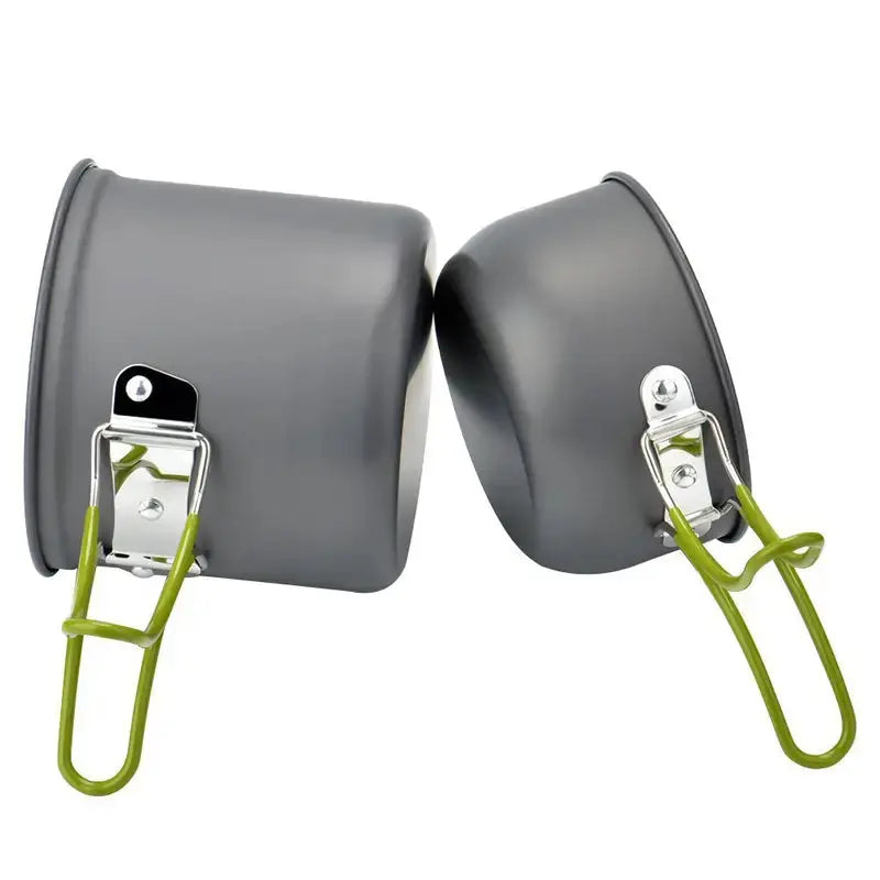 Camping Cookware Set with Stainless Steel Cutlery and Carrying Bag