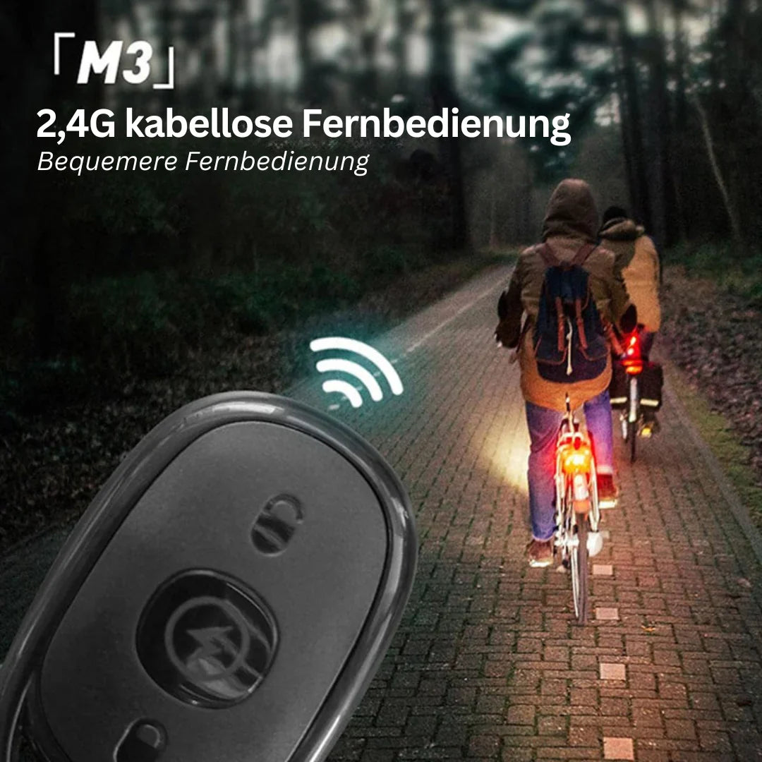 Wireless LED Motorbike Tail Light - Rechargeable Remote Control For Brake And Warning Light