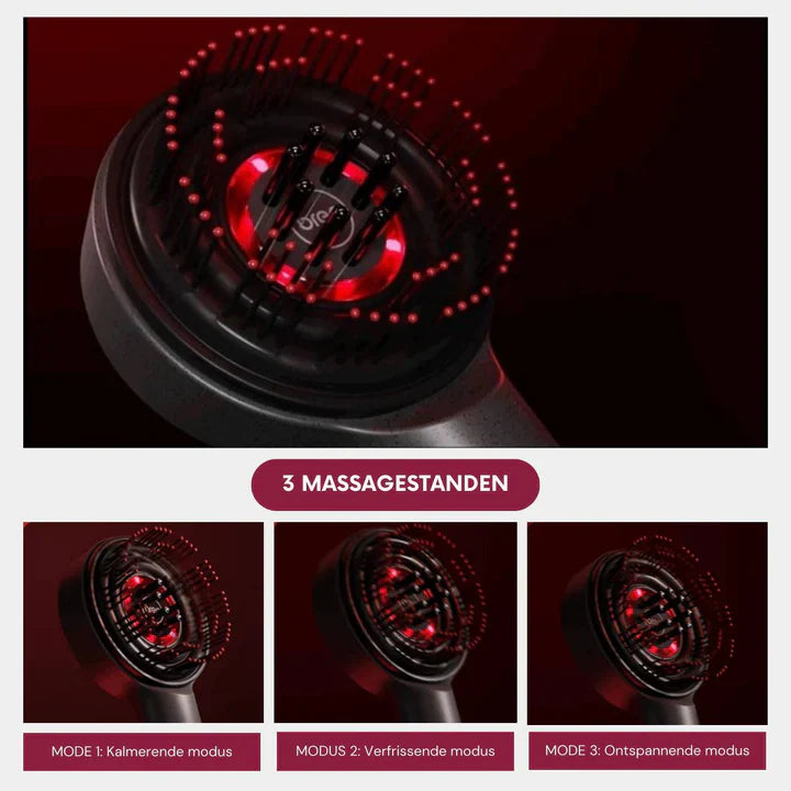Electric Scalp Massager With Led Light Therapy