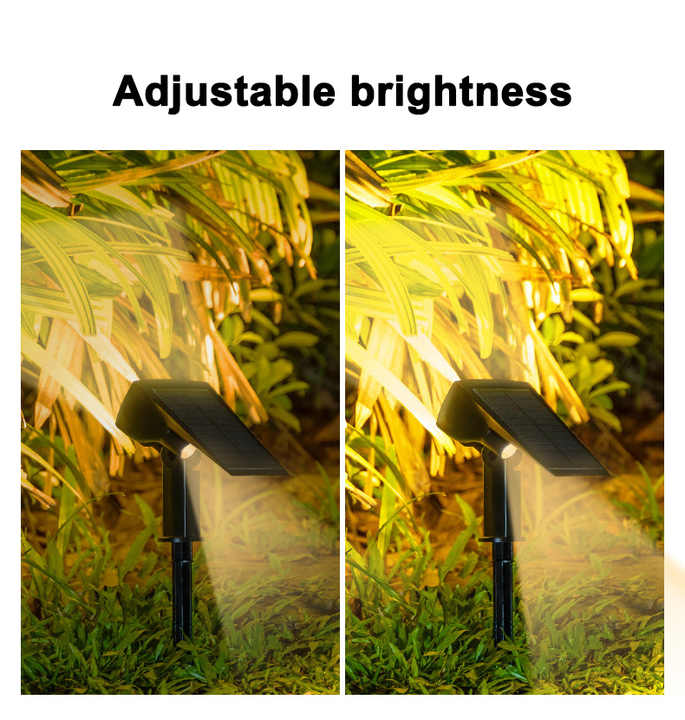 Solar Led Spotlight - Outdoor Lighting With Solar Panel For Garden And Paths