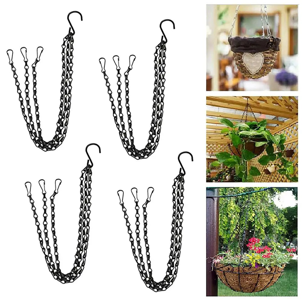 Stable Plant Hangers with Chains - Robust Suspension for Flower Pots and Garden Plants