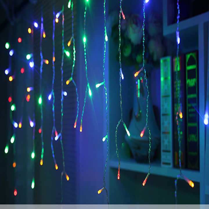 Led Starry Sky Icicle Fairy Lights - Decorative Light Curtains For Christmas And Garden